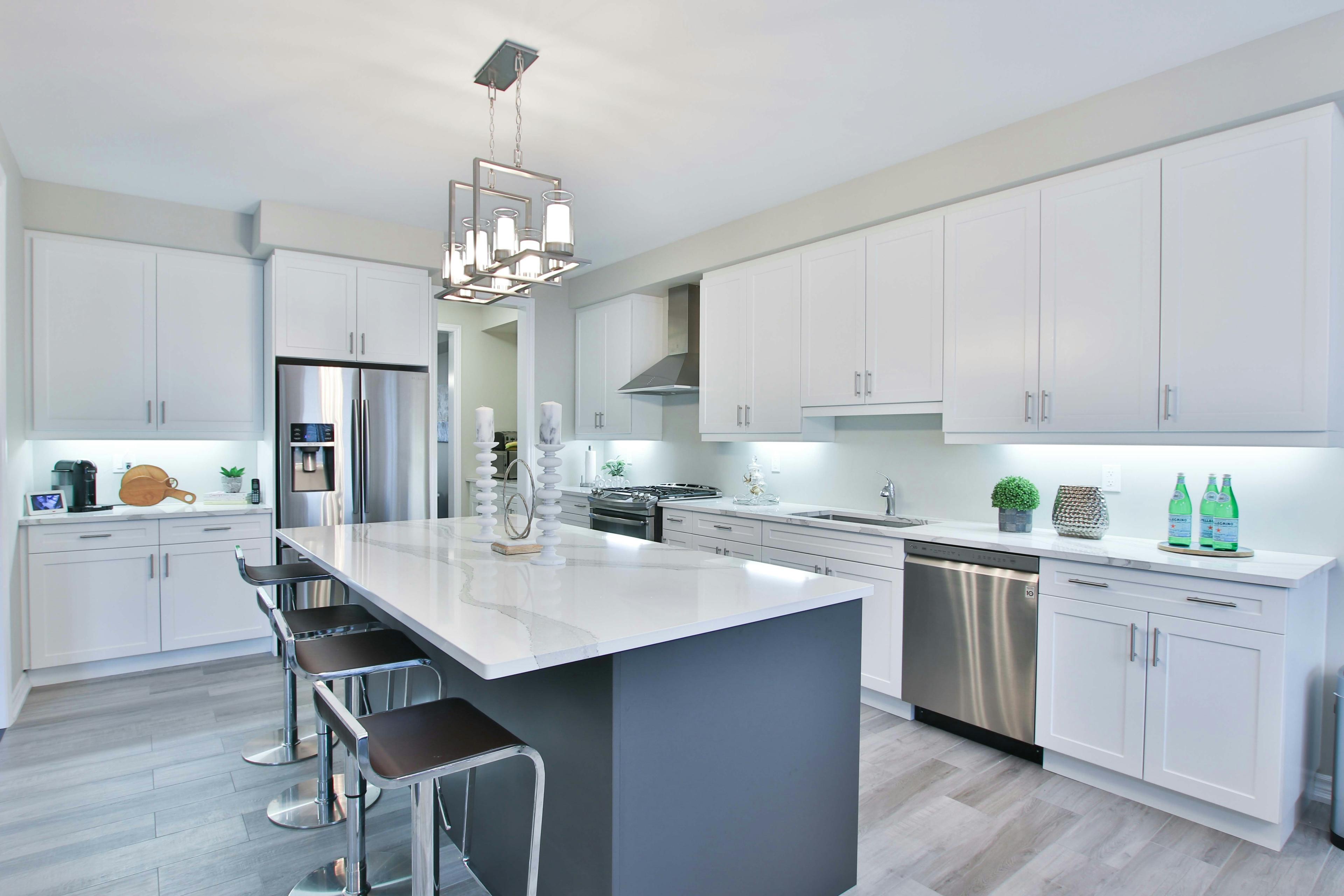 Freshly remodeled, lease-ready commercial interior with new flooring and clean finishes