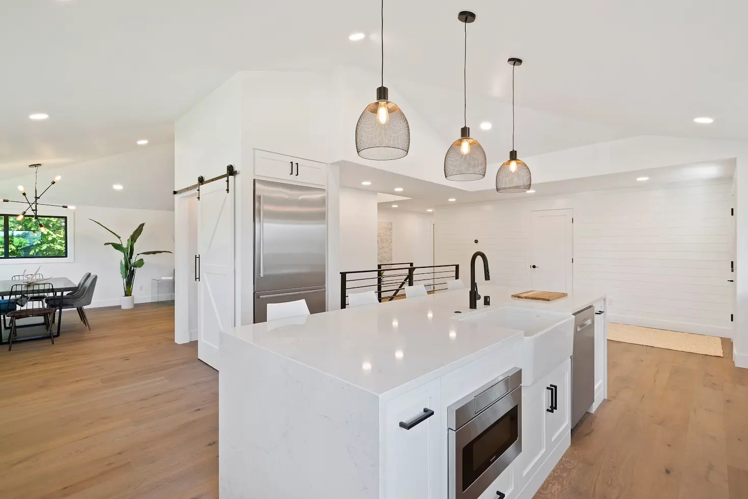 Bright, move-in-ready open-plan space after a full remodel