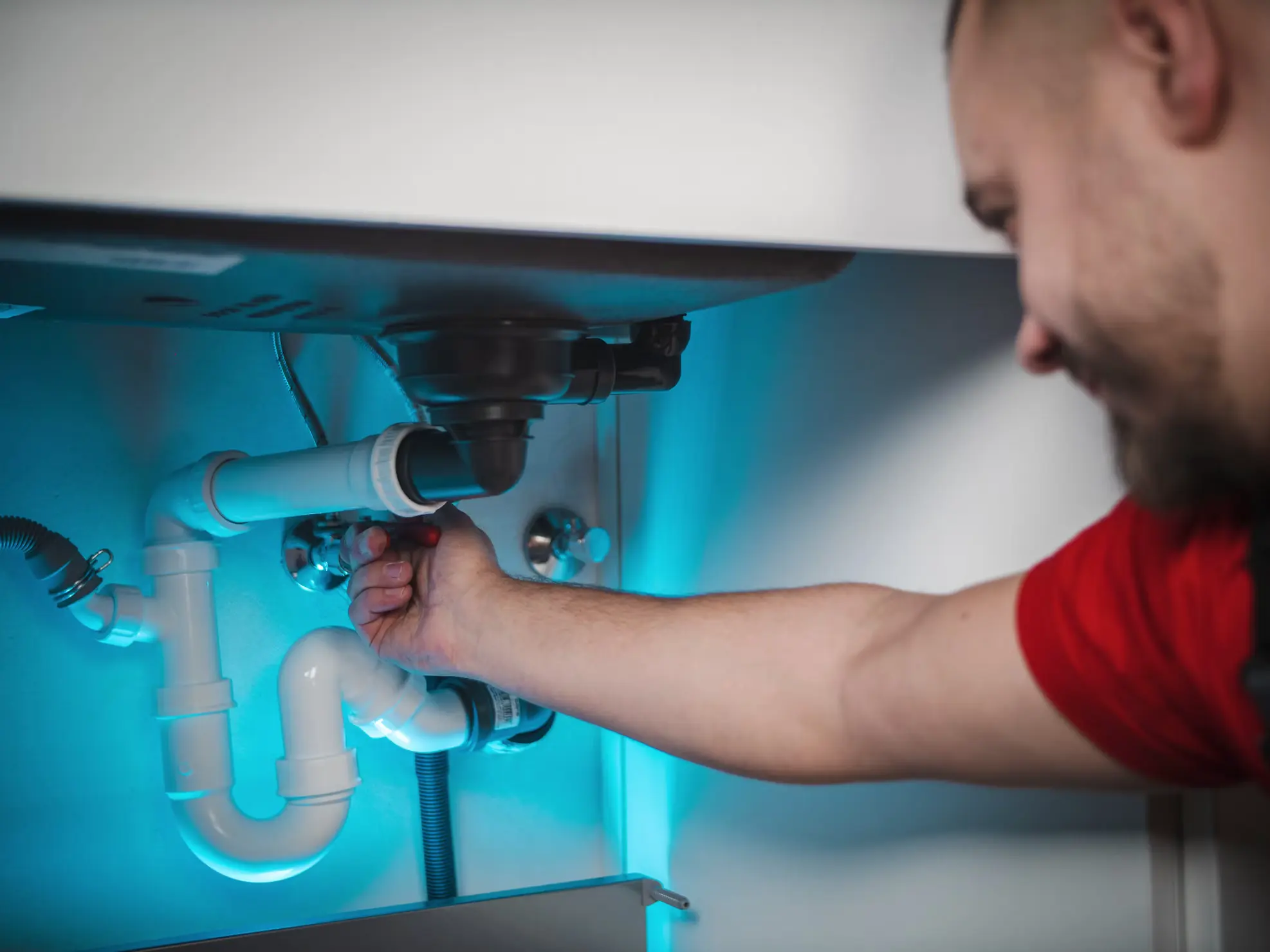 Code-compliant plumbing and electrical systems work